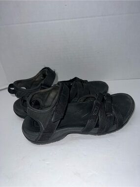 Teva Women’s Black Strappy Outdoor Sandals Shoes